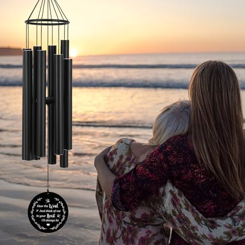 Personalized Sympathy Wind Chimes, Wind Chimes for Loss of Loved Father/Mother/Lover, Commemorative Sympathy Bereavement Gifts for Condolences/Funeral - Image 6