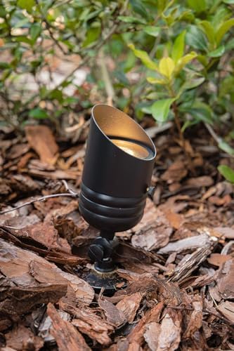 VOLT Fat Boy 12V Brass Outdoor Spotlight (Black) - Image 5