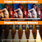 LEKO Profile Stage Spotlights, 100W Cool & Warm White COB Lights,3200K-5600K, Zoom Control & DMX512 Par Ellipsidal Lights, 6CH Manual Focus LED Spotlights for Show Stage Event, 2 Pack - Image 3