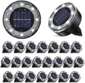 vighep Mini Solar Ground Lights 24 Pack, 2.2-Inch Solar Disk Lights Outdoor by Vighep