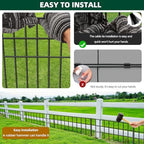 31ft(L) x 13in(H) Animal Barrier Fence, 22 Panels No Dig Garden Fence for Dog Rabbit, Rustproof Anti Digging Barrier, Garden Edging Border Ground Defense for Outdoor, Yard, Patio - Image 5