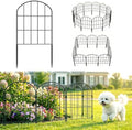 20.58ft (L) x 24in (H) Decorative Garden Fence Panels - Animal Barrier Fence No Dig Fencing Rustproof Metal Wire Edging Panel Border Apply to Dog Fencing for Yard Outdoor Decor Flower Beds by Ticanros