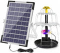 Lewisia 3-Tier Solar Fountain Pump with Battery Backup, 5W by Lewisia
