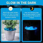 Landical 300 Pcs 1.8" Glow in the Dark Rocks for Outdoor, Dark Blue - Image 4