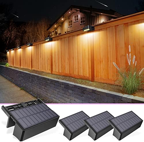 VOLISUN Solar Deck Lights Outdoor 4 Pack, 1800mAh Long Lighting Time by VOLISUN