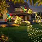 Solar Hummingbird Watering Can Garden Light,Warm White LED String Light,Outdoor Lawn Decorative Floor Lamp,Colorful Metal Crafts - Image 5