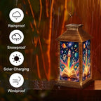 Solar Hanging Lantern Colorful Space Exploration Scene Rocket Astronauts Galaxy Elements Waterproof LED Lights Decor Patio Yard Lawn Porch Lamp, Birthday Gift for Mom Women Garden Outdoor Decor - Image 5