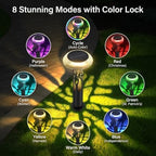 Solar Pathway Lights Outdoor, Large Stainless Steel Garden Lights, 6 Pack - Image 2