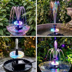 Lewisia 3-Tier Solar Fountain Pump with Battery Backup, 5W - Image 5
