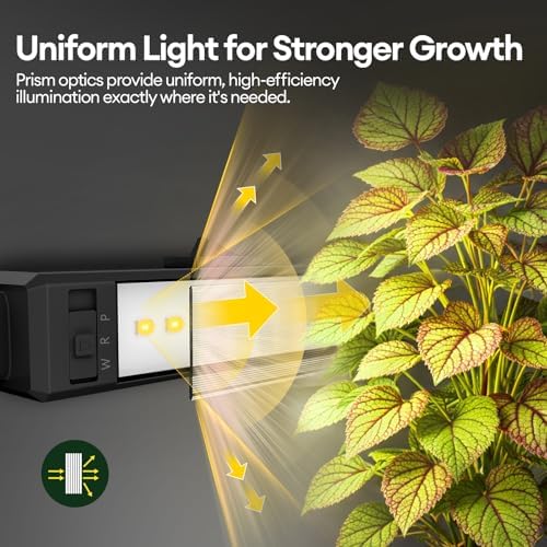 Maygrove Plant Grow Light 1ft, Tunable Full Spectrum LED Grow Light Strips 28W (4 x 7W), T5 Growing Lamp with Timer & Dimming Controller for Indoor Plants, Greenhouse, High PPFD, 4-Pack - Image 4