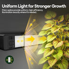 Maygrove Plant Grow Light 1ft, Tunable Full Spectrum LED Grow Light Strips 28W (4 x 7W), T5 Growing Lamp with Timer & Dimming Controller for Indoor Plants, Greenhouse, High PPFD, 4-Pack - Image 4