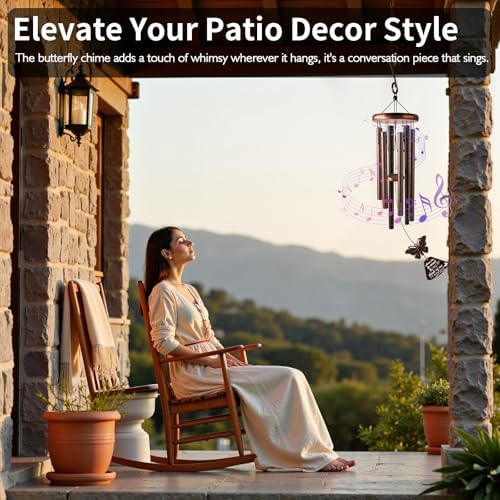 33" Metal Memorial Wind Chimes, for Family and Friends - Image 2