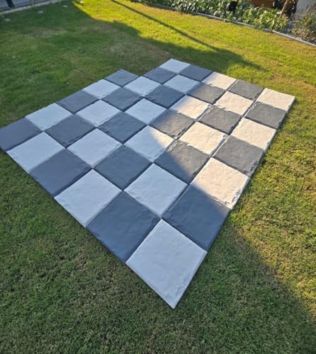 Garden Stepping Stones with Stakes – Set of 4, PP Walkway Pads, 15.5" x 15.5", Weather-Resistant, Easy Installation (4 Pcs, Gray) - Image 5