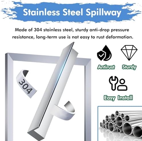 Stainless Steel Outdoor Water Fountain Kit - 63" Waterfall Decor for Patio, Garden, Spa, Koi Pond, Pool & Ancient Town Aesthetics - Perfect Yard Feature - Image 3