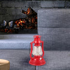2pcs Vintage Kerosene Oil Lamp with Handle, Red Retro Lantern - Image 5