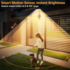 Clip On Solar Motion Lights Outdoor,360°Rotatable Fence Lights(4Pack,3000K) - Image 5