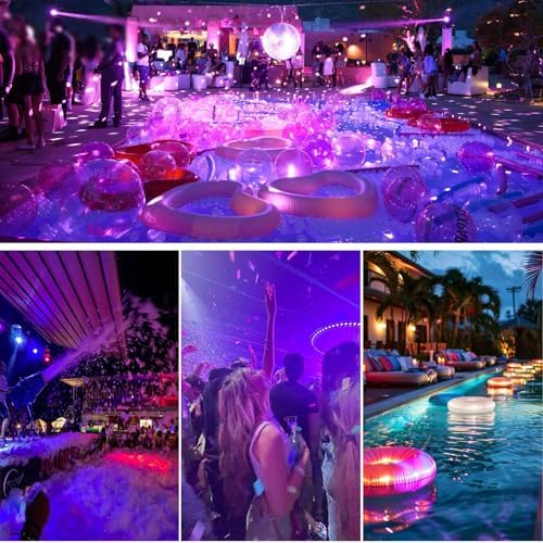 10pcs 50W LED RGB Flood Light Stage Lighting with US 3-Plug, Changing RGB Flood Lights with Remote Control, Dimmable Wall Washer Light 16 Colors 4 Mode for DJ Disco Party Garden Halloween - Image 7
