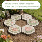 Garden Stepping Stones, Outdoor Pathway Decorative Stepping Stones, Garden Ornaments, Horticultural Decorative Stones, Decorative Stones For Courtyards, Patios, Gardens, Or Pathways(Multi-colored-C) - Image 5