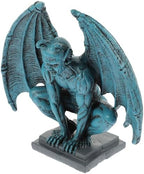 Gothic Gargoyle Garden Statue Decor, Resin Ornament for Halloween Season by FUNOMOCYA