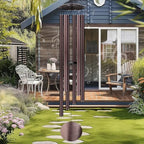 66" Large Wind Chimes for Outside Deep Tone, 6 Thickened ⌀ 1.2" Tubes Tuned Relaxing Melody Wind Chime, Windchimes Outdoors for Garden Patio Decor, Great Gift Idea for Your Loved One (Bronze, 66") by Unknown