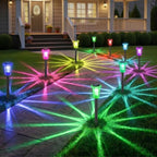 Eyrosa Solar Pathway Lights Outdoor Waterproof Starburst Pattern 15 Pack - Image 6