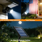 SUNLONG Solar Spot Lights Outdoor Waterproof Cast Aluminum 2X 16.4Ft Wires - Image 7