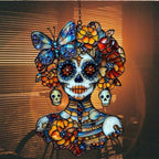 Floral Skeleton Acrylic Suncatcher - Image 7