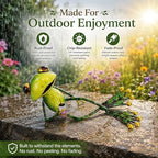 Metal Frog Garden Statues Outdoor Decor, Whimsical Yard Art Animal Figurines for Lawn Patio Porch and Pond, Cute Indoor Ornaments - Image 2