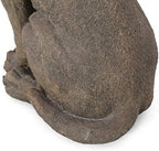 Unknown1 Outdoor Cast Stone Dog Garden Statue Brown Modern Contemporary Finish - Image 3