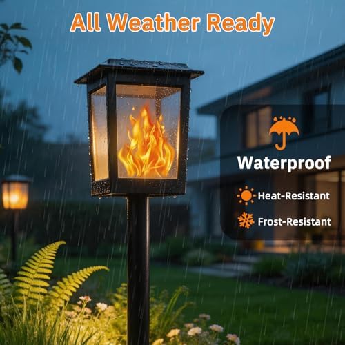 KYEKIO Large Size & Gen2 Flame Solar Torch Lights for Halloween Decorations - Image 6
