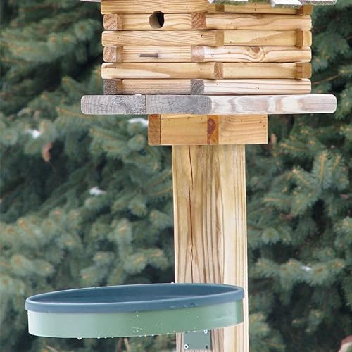 Farm Innovators BD-75 All-Season 3-in-1 Outdoor 14-Inch Heated Birdbath with 3 Mounting Options, 75 Watts, Green/Light Green (2 Pack) - Image 3