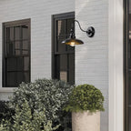 Outdoor Wall Lights, Matte Black Farmhouse Gooseneck Barn Light 9.8 inch Angle-Adjustable Waterproof Exterior Wall Light Fixtures Modern Wall Mount Porch Lights for House Garage Doorway - Image 4