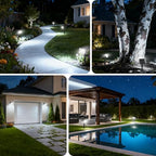 Solar Spot Lights Outdoor, Landscape Spotlights, 4 Pack Cool White - Image 6