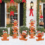 Metal Christmas Gingerbread Man Yard Stake 35 Inch - Image 7