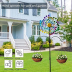 Large Metal Kinetic Wind Spinners Outdoor Garden Yard Decor - Image 5