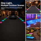 SHONELIGHTING Solar Paver Lights, 6x9 Ground LED, 12-Color, RGBW, 6 Pk - Image 6