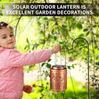 Solar Lanterns Outdoor Waterproof Mushroom Butterfly Garden Decor Gifts for Women Mon Grandma Metal Hanging Solar Lights Decoration for Outside LED Lanterns for Yard Patio Lawn - Image 5