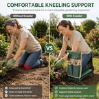 Garden Kneeler and Seat with Tool Pouches, Foldable, EVA Foam Pad - Image 5