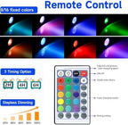 SHOYO Pond Lights Submersible Fountain Light Smart Colored Timer, 4 Lights - Image 4