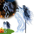 Halloween Soul Harvester Animated Solar Powered Garden Light,Halloween Ghost Yard Light, Solar Witch and Glowing Soul Stake, for Lawns, Gardens, Porches, Walkways and Seasonal Outdoor Displays (#A) by Unknown