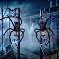 Jnaurb 2 Pack Halloween Skull Solar Lights Outdoor with Spider Leg, Fexible by Jnaurb