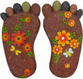 Outdoor Anti Slip Stepping Stones Set, DIY Footprint Shaped Paving Stones by QZSDBWHCBHomeDecor