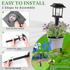 Greluna Solar Lights Outdoor,12 Pack 3000K Waterproof Auto On/Off Solar Pathway Lights for Your Garden, Landscape, Path, Yard, Patio, Driveway,Walkway Decor - Image 5