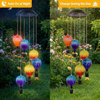 2 Pack Hot Air Balloon Solar Lantern, Outdoor Hanging Garden Decor - Image 3