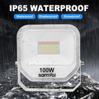 Smart RGB Color Change Led Flood Light, Heavy Duty Aluminum IP65 Waterproof, 180° Adjustable 16 Million Colors Dimmable for Outdoor Landscape & Indoor Stage, Support Alexa and Remote (100, Watts) - Image 4