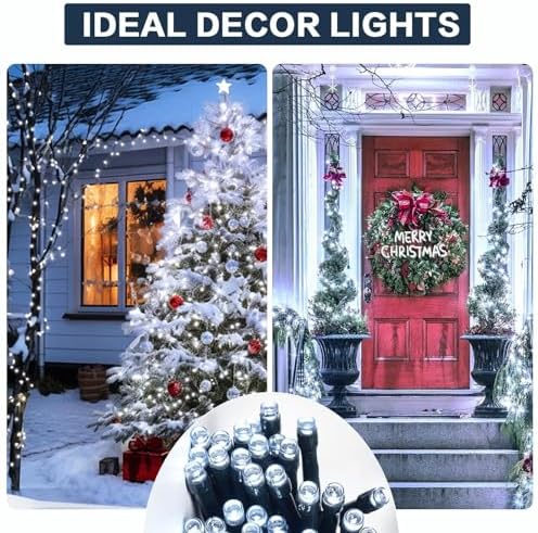 SyouHome Solar String Lights Outdoor, 4 Pack 400 LED Solar Christmas Lights - Image 2