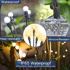 TONULAX Solar Garden Lights - 8 Pack 64 LED Upgraded Solar Swaying Light, Sway by Wind, Outdoor Lights, Yard Patio Pathway Decoration, High Flexibility Iron Wire & Heavy Bulb Base, Warm White - Image 5