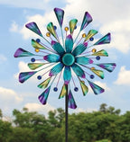 Regal Art & Gift Wind Spinner, Outdoor Metal Kinetic Yard Art with Stake - Image 3