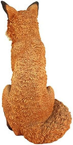 Design Toscano Simon The Woodland Fox Indoor/Outdoor Garden Statue for Patio, Pool or Lawn, 18 Inch Tall, Cast Stone Resin, Red Orange Paint - Image 5