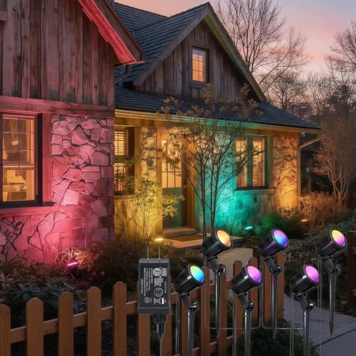 RGB Landscape Outdoor SpotLights with APP & Remote Control by lightseek